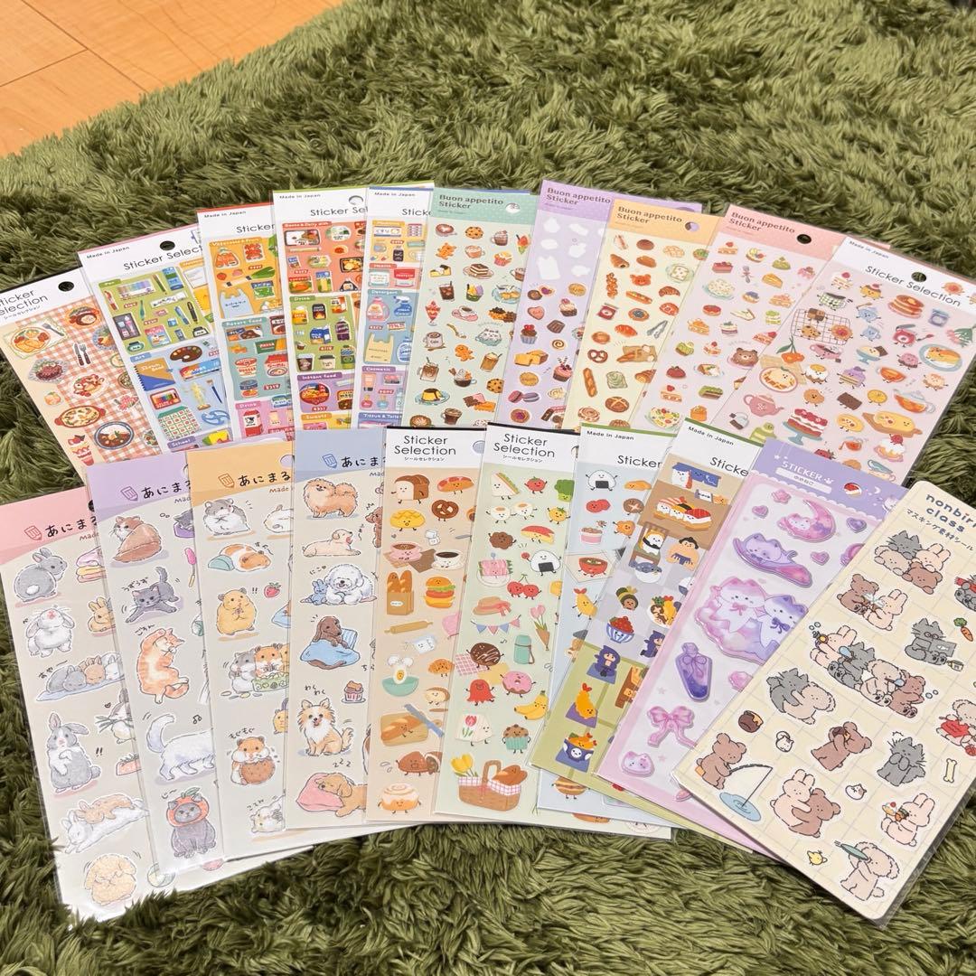 シール帳完成品、未開封シール、その他まとめ売り