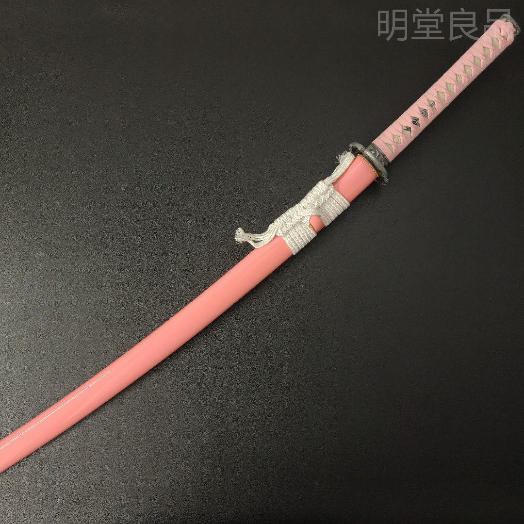 日本刀　模造刀　炎の紋　木製刀　硬木製　居合練習　コスプレ用　刀剣拵　武道具