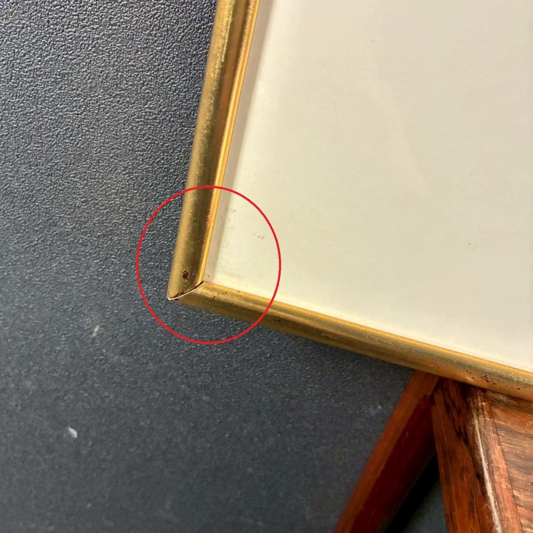 コロン V.Collomb「紅茶わかしとひなげし」リトグラフ 直筆サイン入り