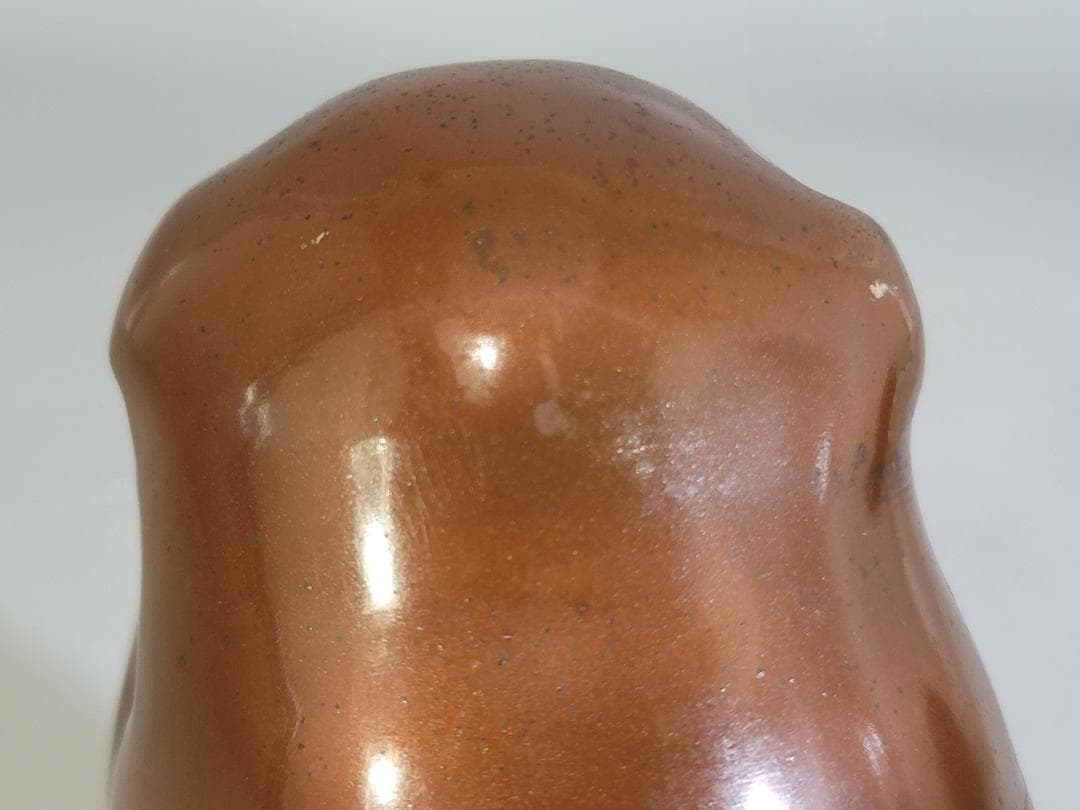 可愛い 遊 犬 置物 銅製 二件 DT592