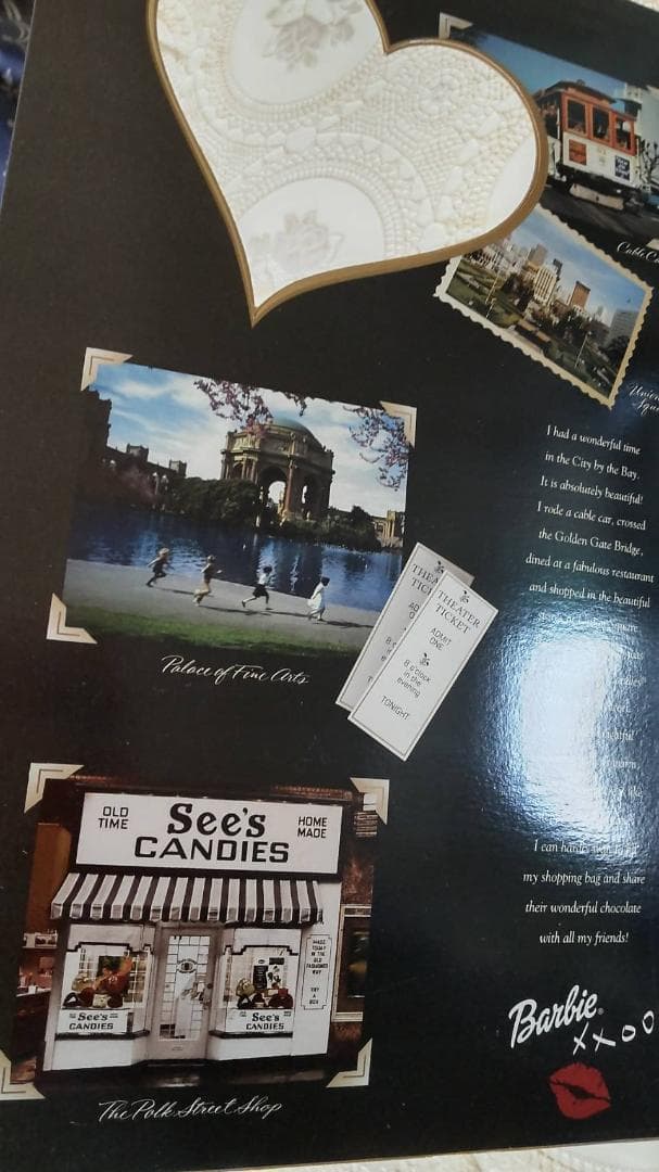 クリアファイル Barbie See`s candies