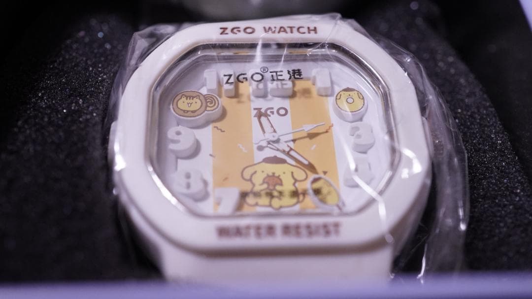 ポムポムプリン 白色 ホワイト サンリオ 海外コラボ 腕時計 限定 海外 コラボ