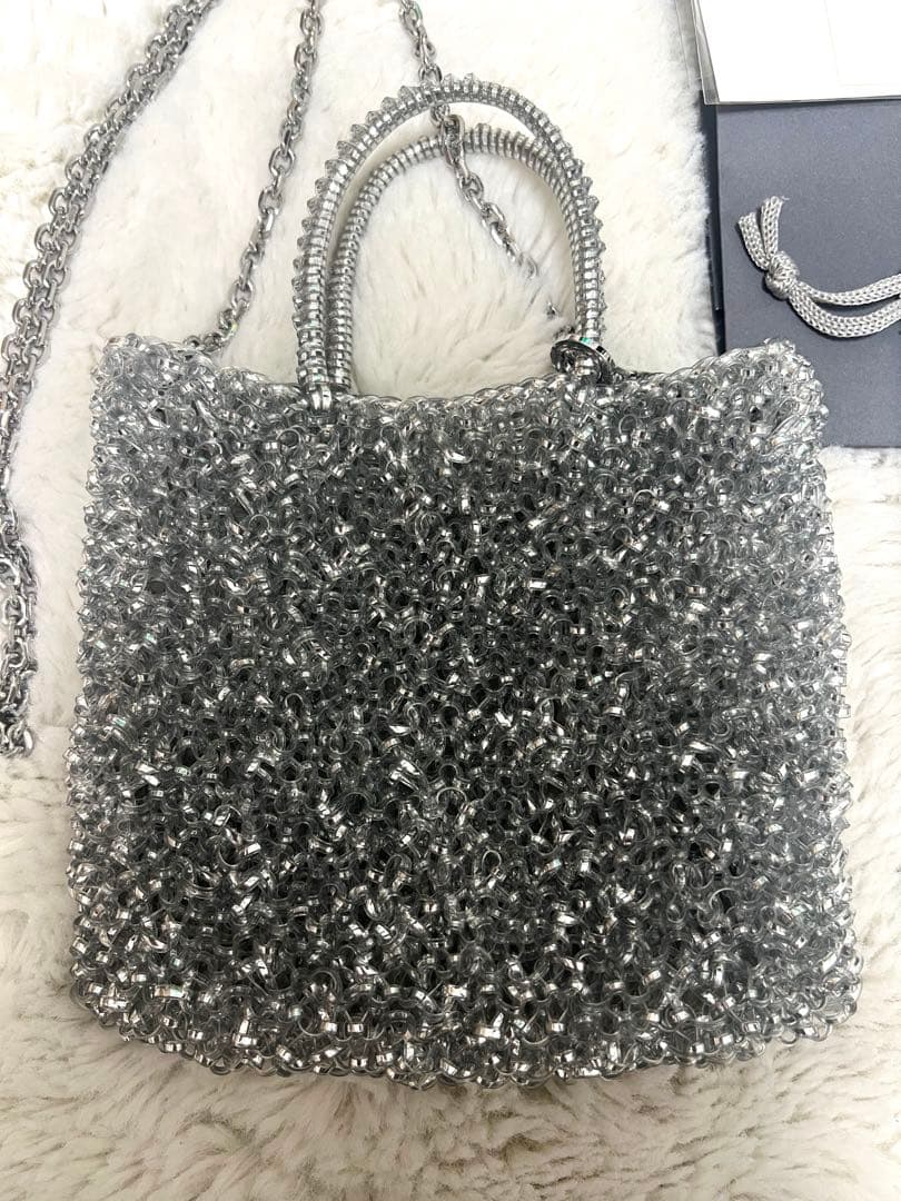 【国内正規品】 ANTEPRIMA ミニアトゥーラ シルバー　インバッグ付き