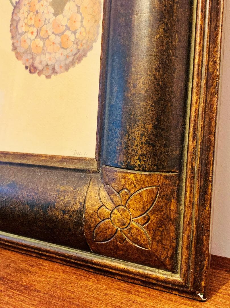 フランス　アンティーク　フレーム　絵