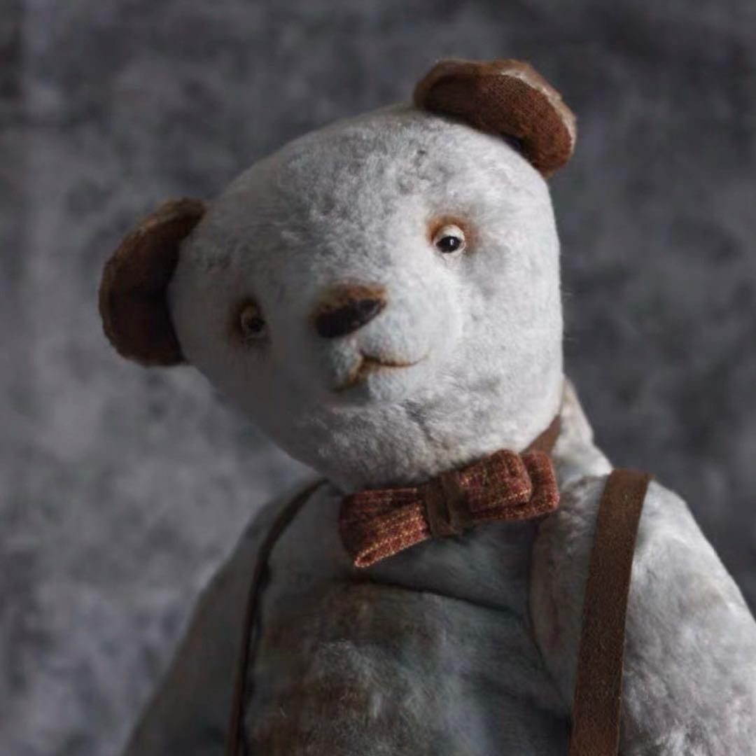紳士くまさん ぬいぐるみ テディベア アーティストベア 海外作家様 ハンドメイド