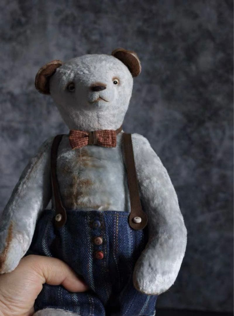 紳士くまさん ぬいぐるみ テディベア アーティストベア 海外作家様 ハンドメイド