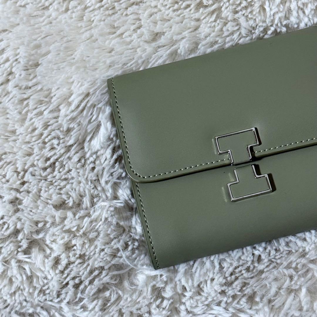 ⭐️新品未使用⭐️　IACUCCI　イアクッチ　RUGA　三つ折り財布　オリーブ