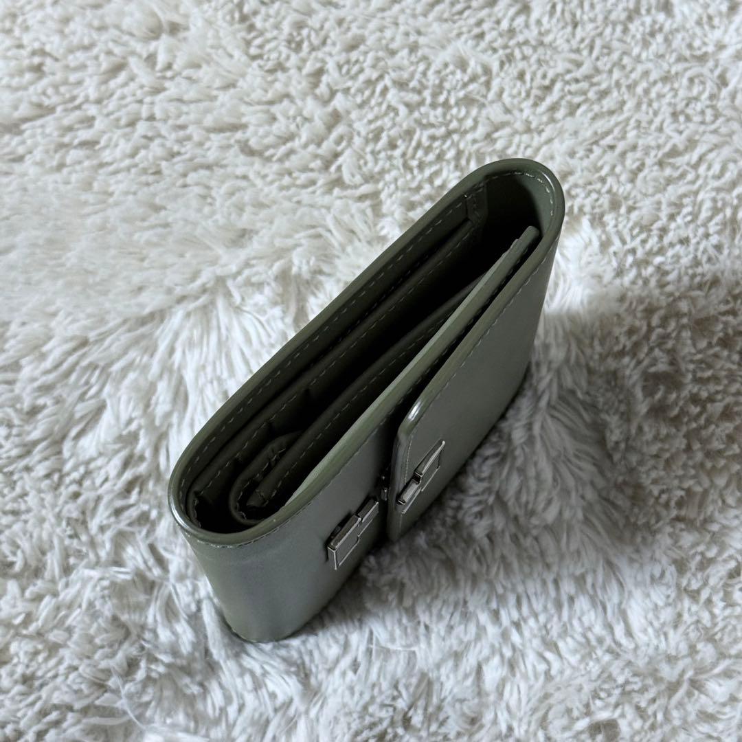 ⭐️新品未使用⭐️　IACUCCI　イアクッチ　RUGA　三つ折り財布　オリーブ