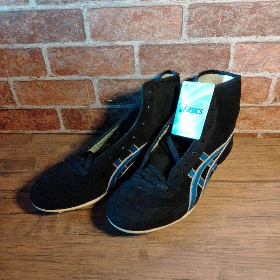 アシックス ボクシングシューズ ブラック×ブルー # 547