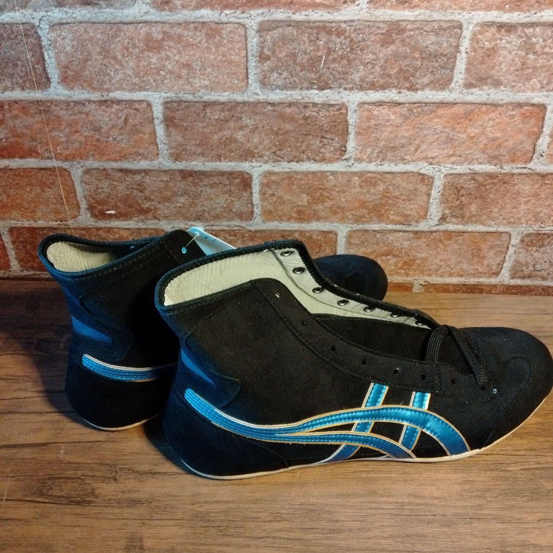 アシックス ボクシングシューズ ブラック×ブルー # 547