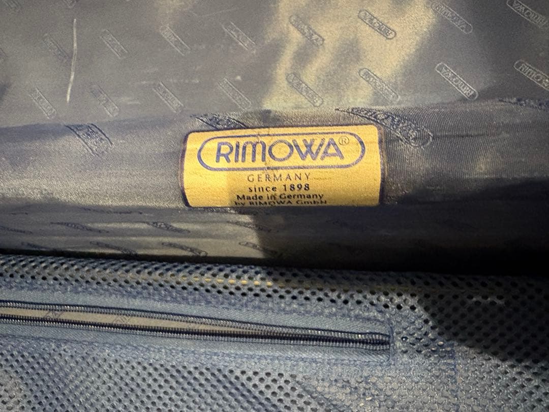 【稀少・廃番】 青ロゴ リモワ シルバー トパーズ 82L 4輪