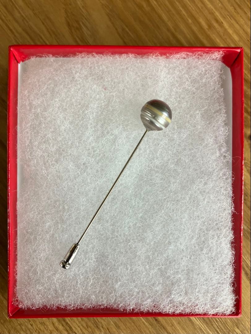 シンプルなピンブローチ　K14 WG