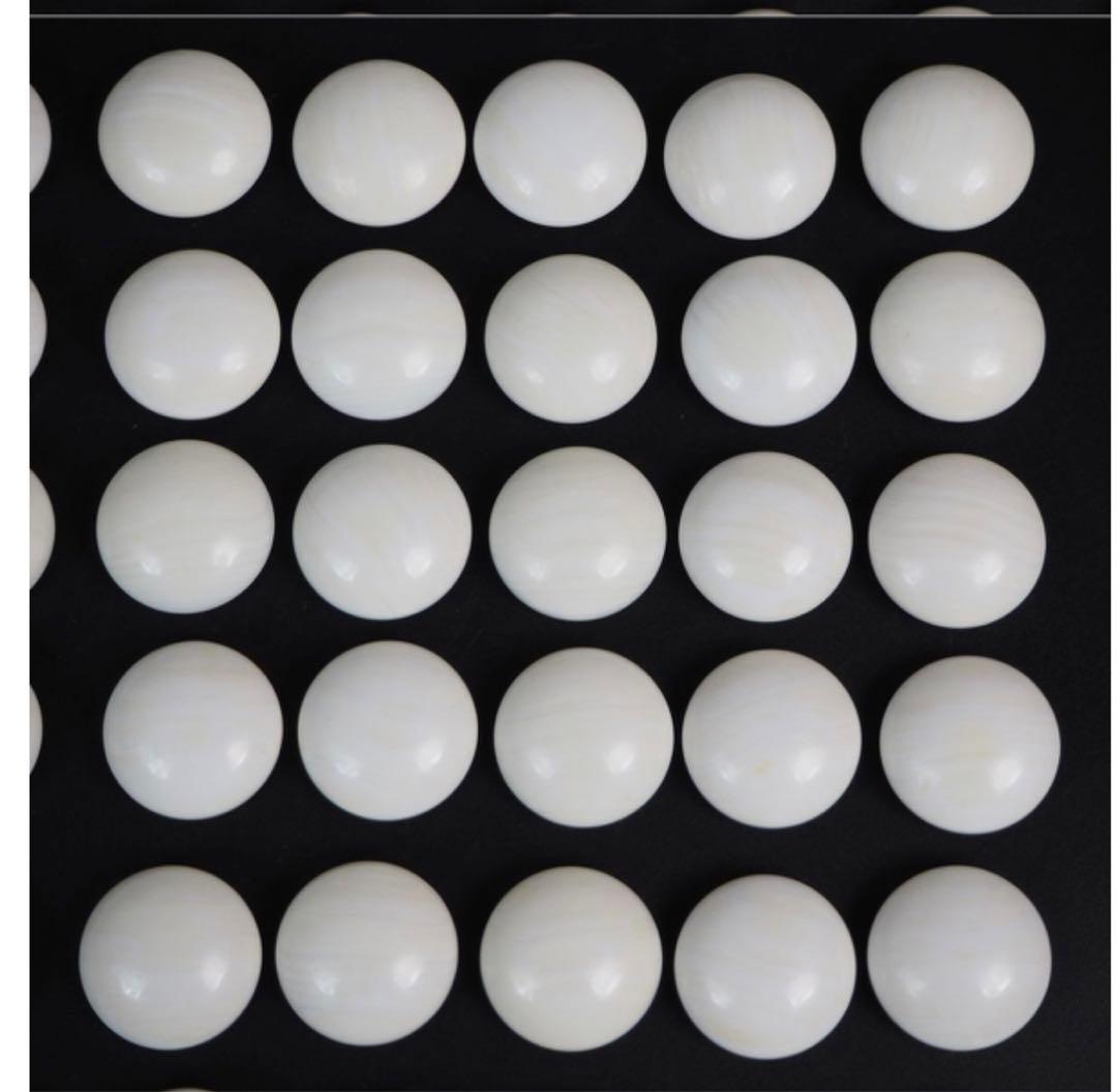 送料無料　日向特産　日向スワブデ蛤碁石36号・碁笥セット　旧家蔵出