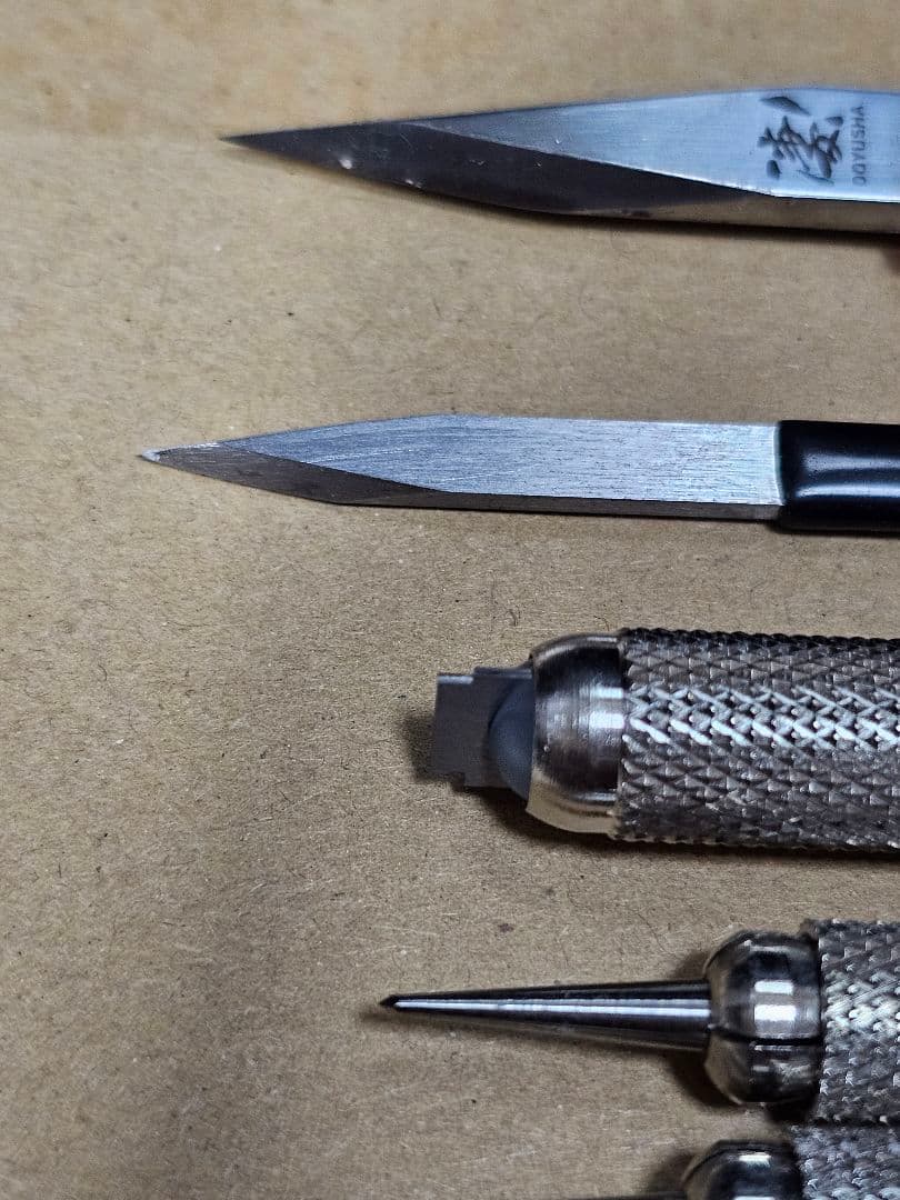 スジ彫り用工具あれやこれやセット