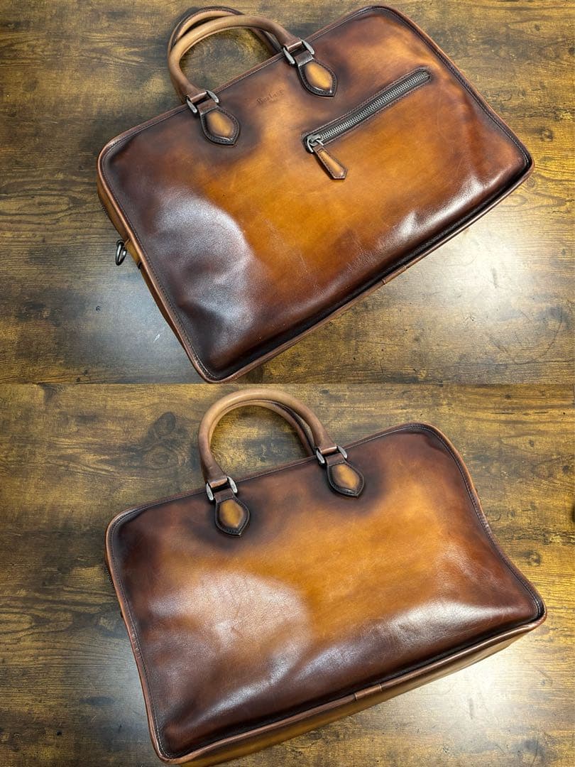70万円 オルガ期 Berluti アンジュール レザー ブリーフケース