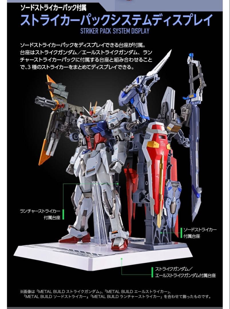 新品 メタルビルド 4点セット ストライクガンダム/エールストライカーなど3種