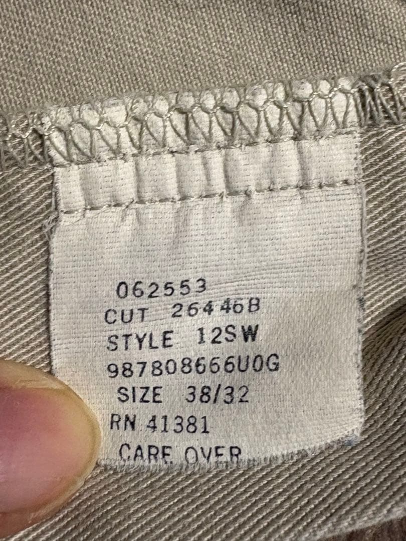 初期タグ　ポロチノW38 made in USA