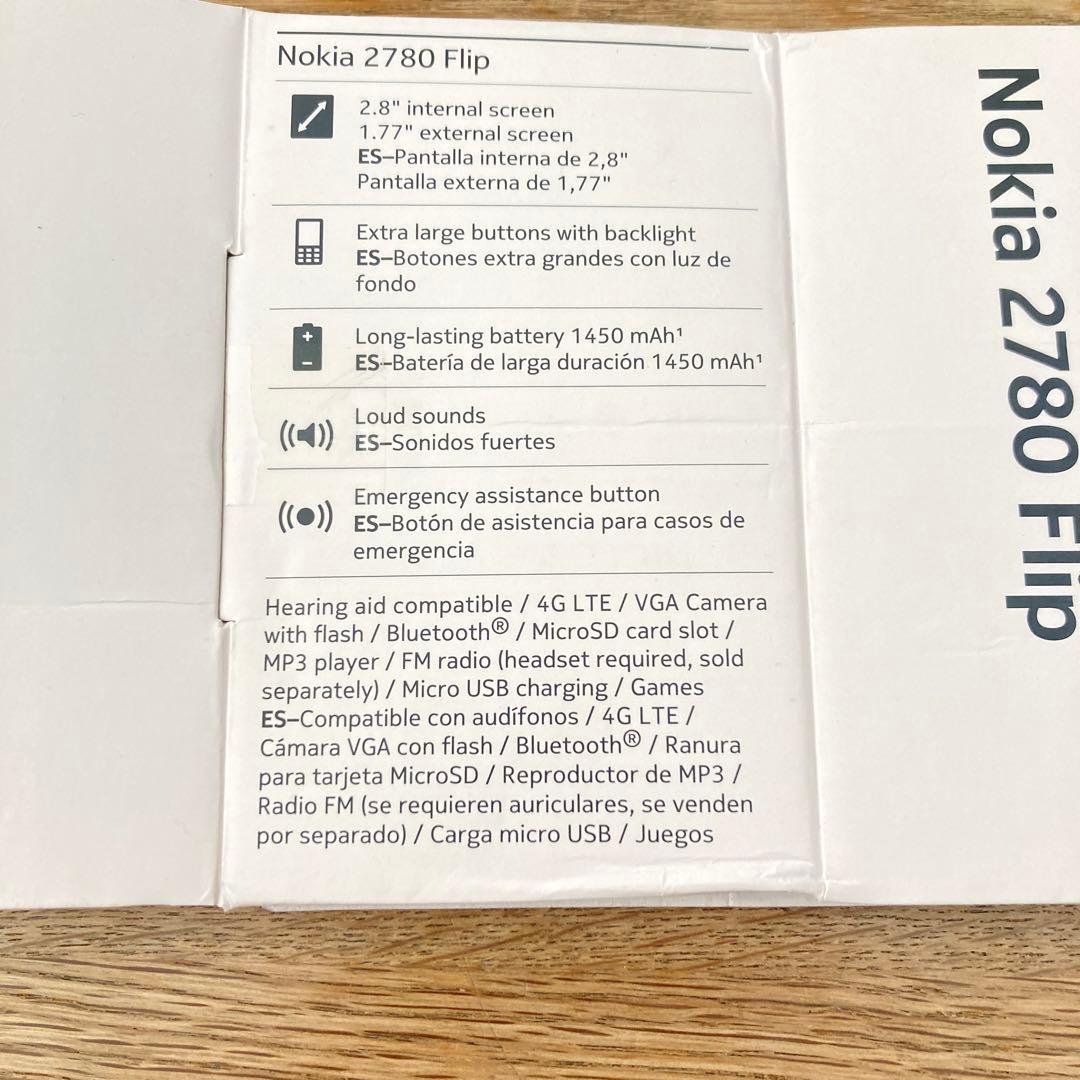 携帯電話本体 Nokia 2780 flipphone 4G LTE