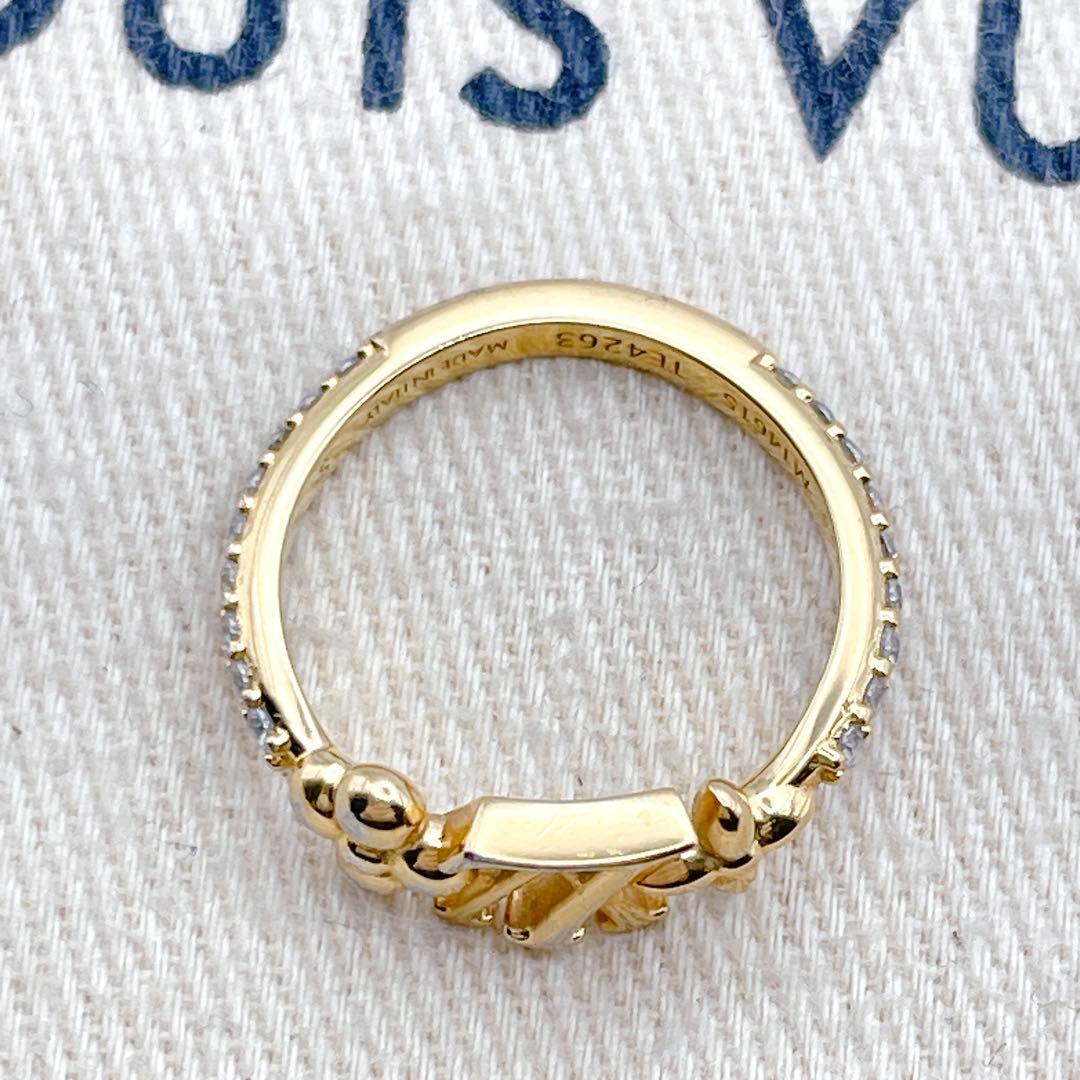 LOUIS VUITTON アイコニック　リング　ラインストーン　10号