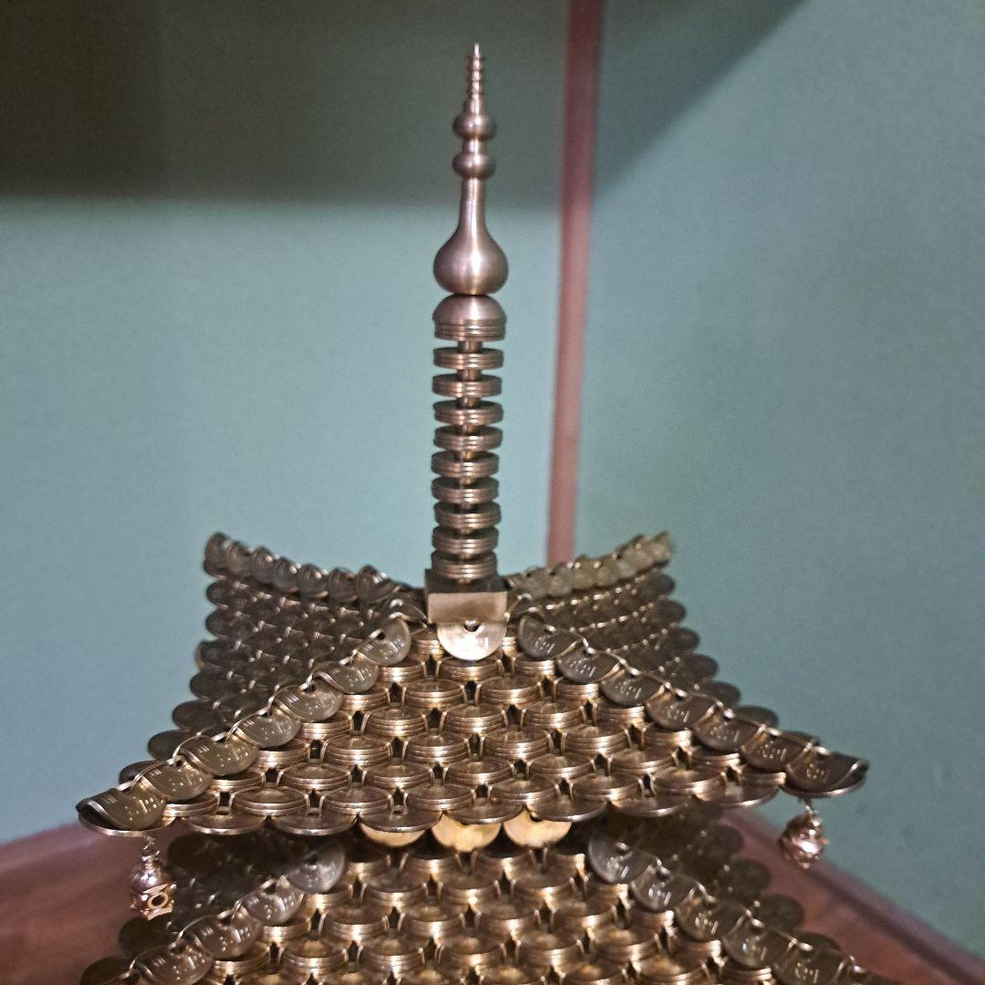 手作り5円玉五重の塔