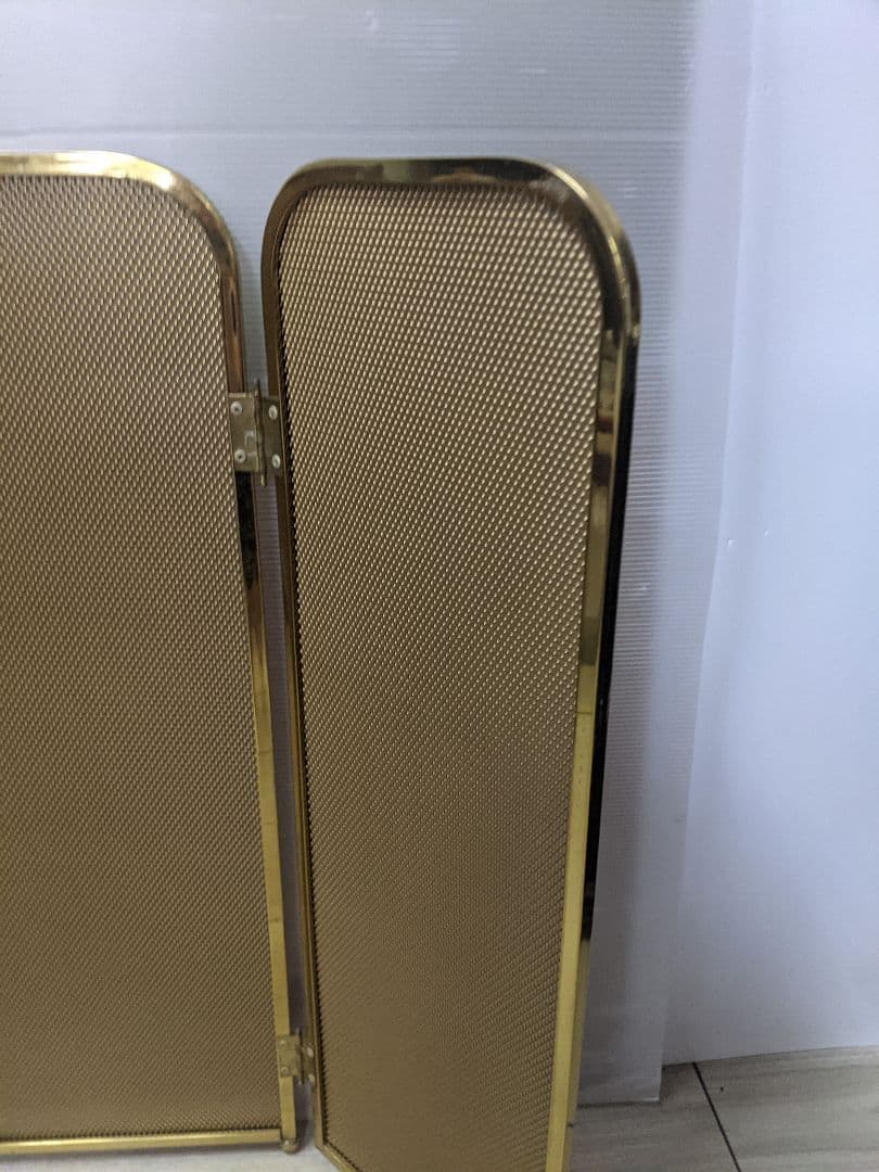 スペイン製ビンテージ ファイヤースクリーン 真鍮 間仕切り パーテーション