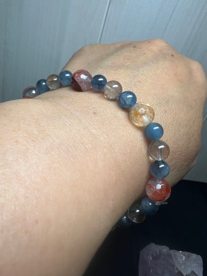 私のエネルギー吸いすぎた魔除けの王様⭐︎スターモリオン(黒水晶)ブレスレット