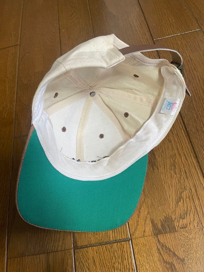 m.stockビンテージ　SONY MUSIC 生成り　キャップ