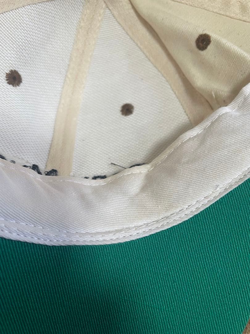 m.stockビンテージ　SONY MUSIC 生成り　キャップ