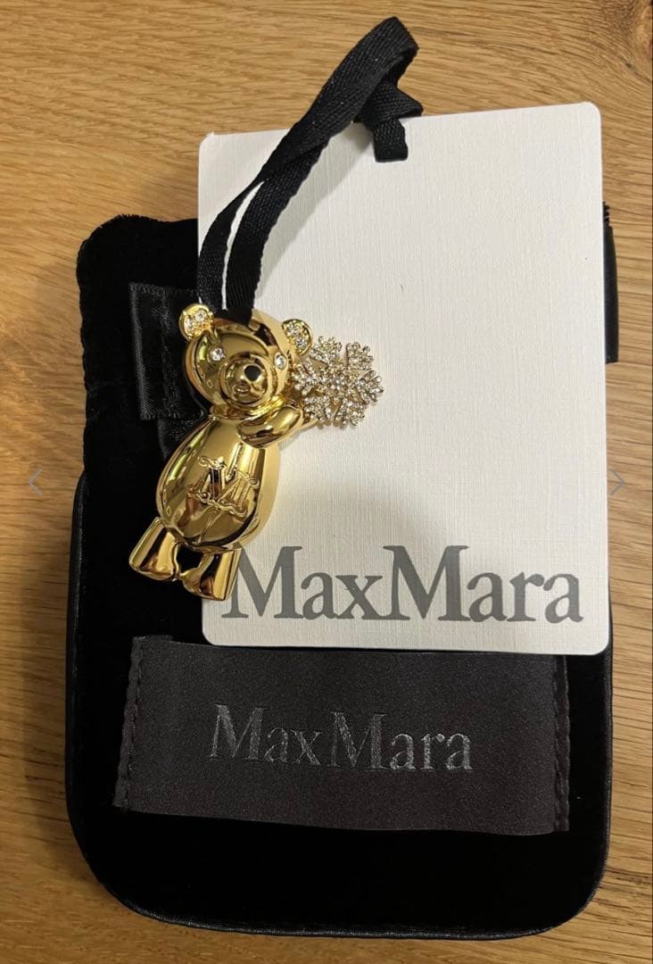 新品 MaxMara メタル テディ ブローチ  flake