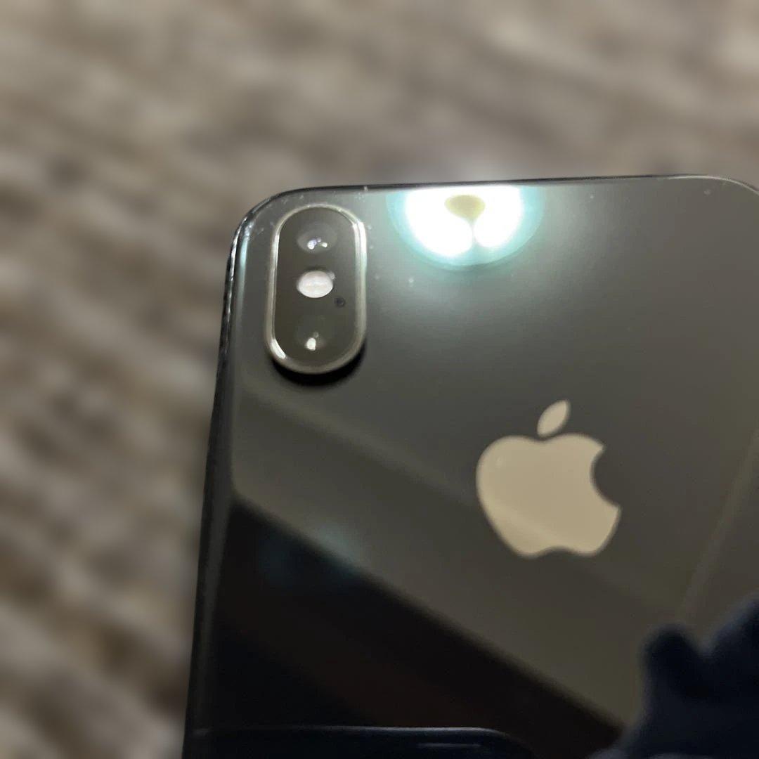 【iPhone XS】　液晶パネル　バッテリー交換済 64GB スペースグレー