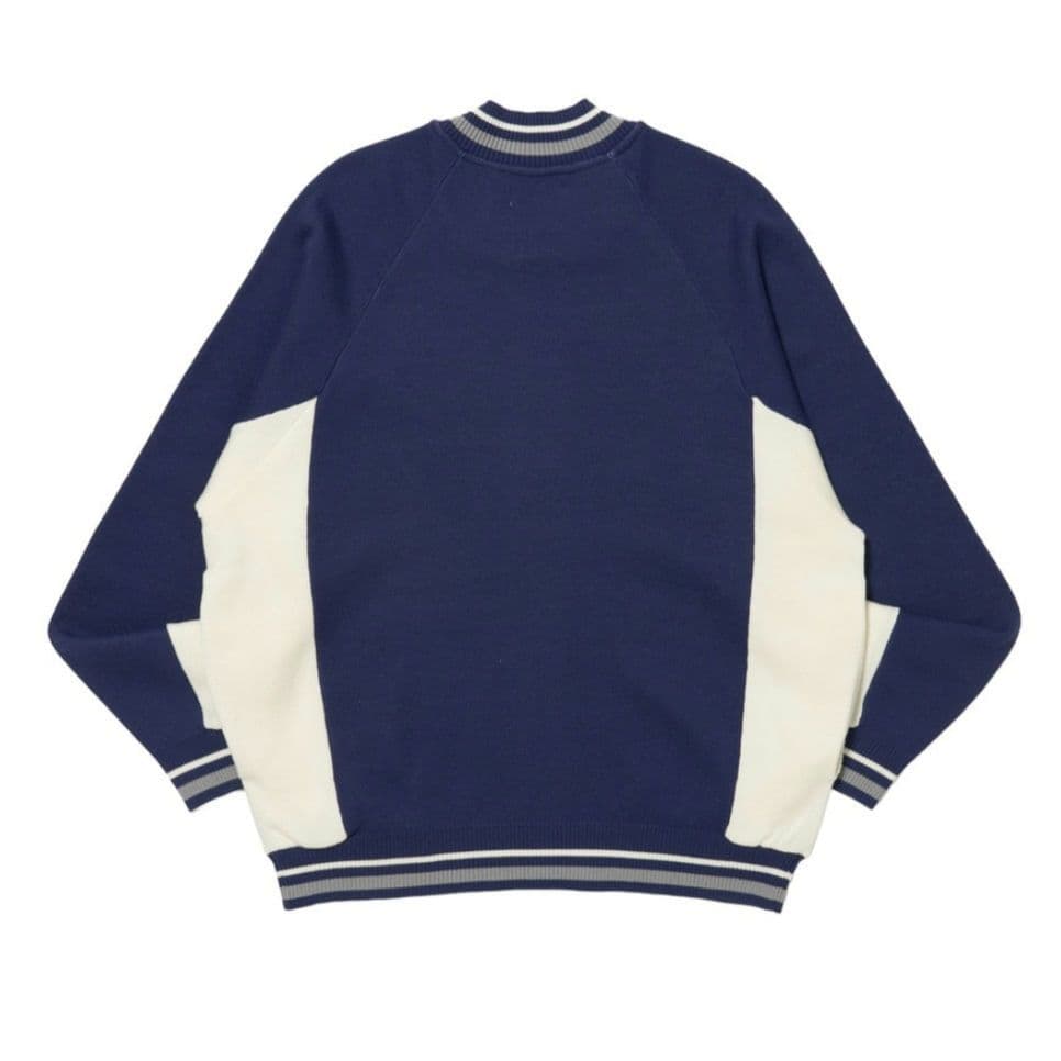 ミュージシャン HYSFORM COAT OF ARMS KNIT JACKET NAVY XL