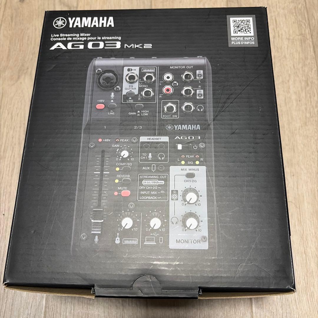 YAMAHA AG03 MK2ライブストリーミングミキサー　ブラック