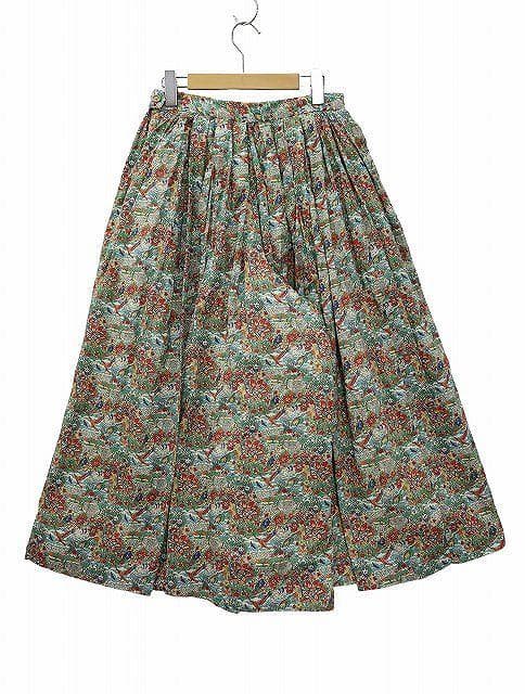 ヤエカ YAECA アニマル 総柄 プリント キュロット パンツ M