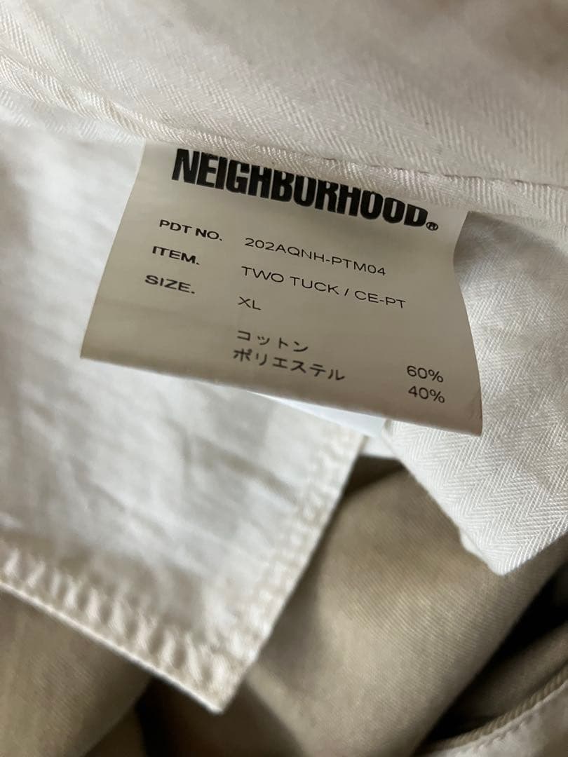 neighborhood ワイドツータックパンツ XL