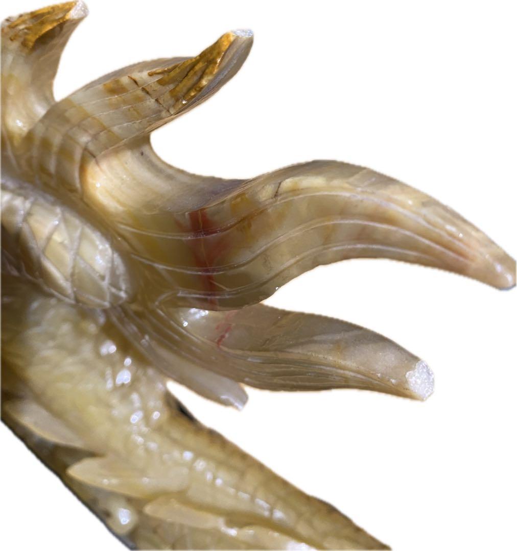 特大！縁起物　龍　天然石　彫刻　風水　開運