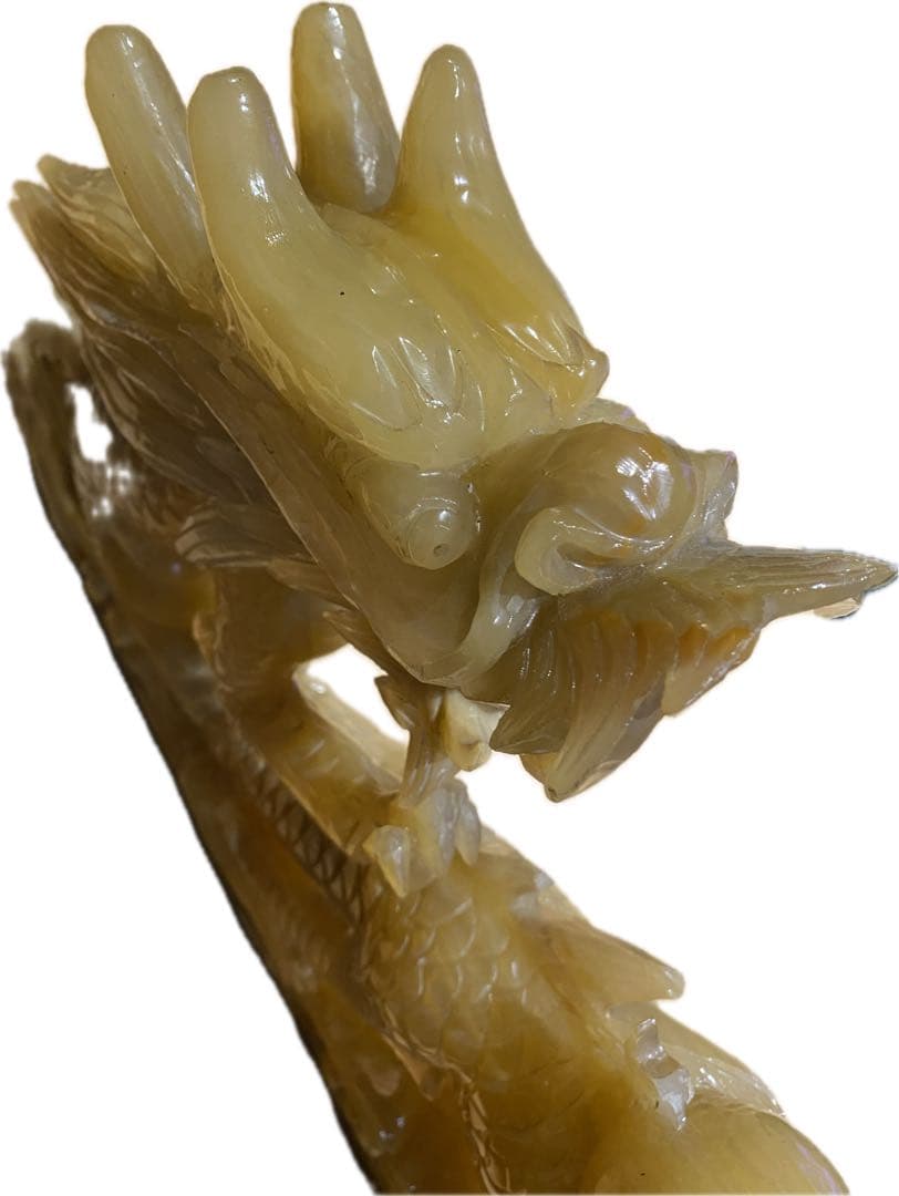 特大！縁起物　龍　天然石　彫刻　風水　開運