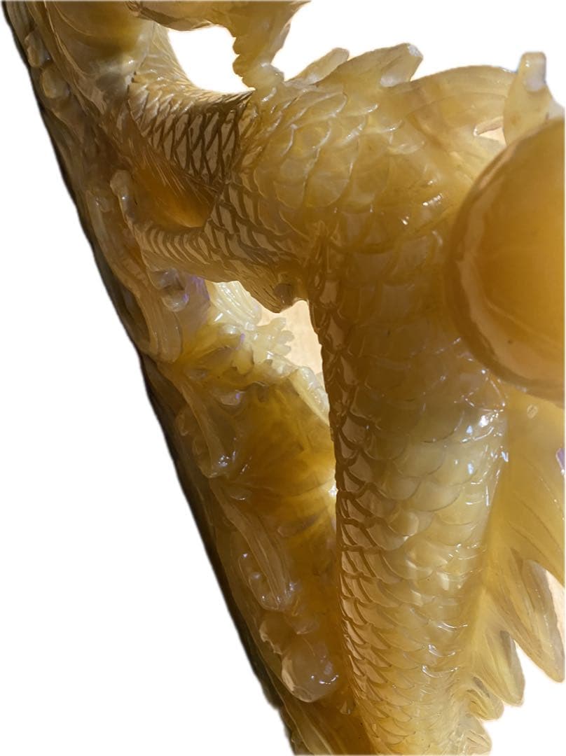 特大！縁起物　龍　天然石　彫刻　風水　開運