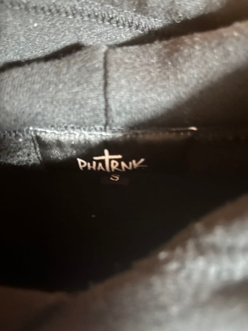 PHATRNK ブラック パーカー S