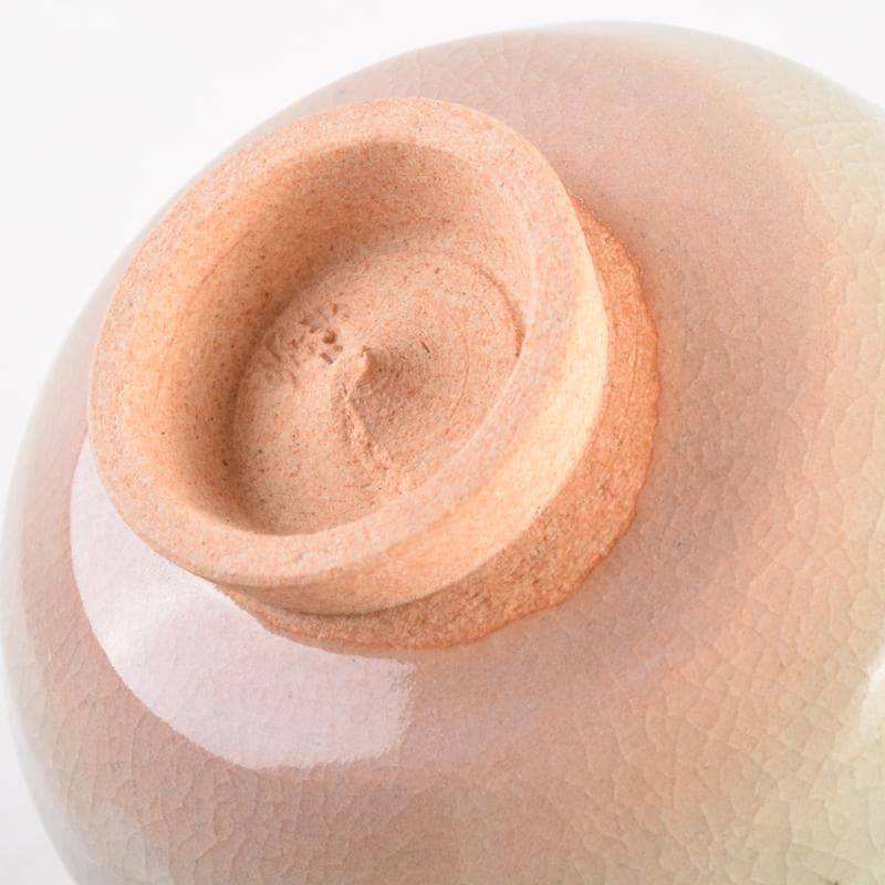 煎茶道具　北村和善作　御室焼　御本手　煎茶碗　五客　共布共箱　V　7030