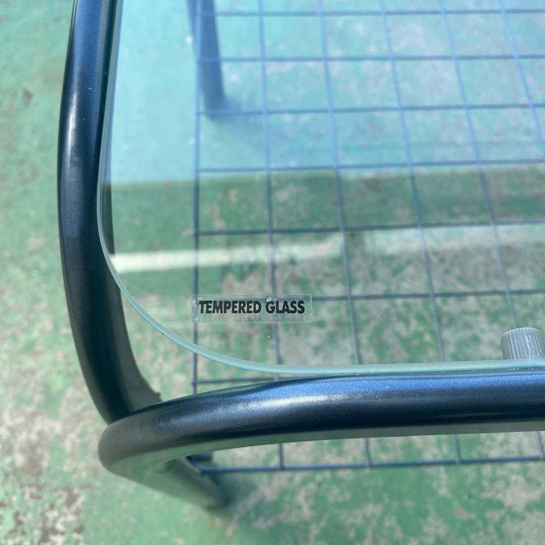 昭和レトロ　ガラステーブル　当時物　80年代