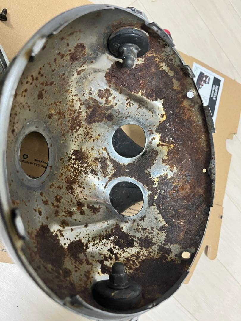 ヤマハ SR400 純正ヘッドライト、ステー