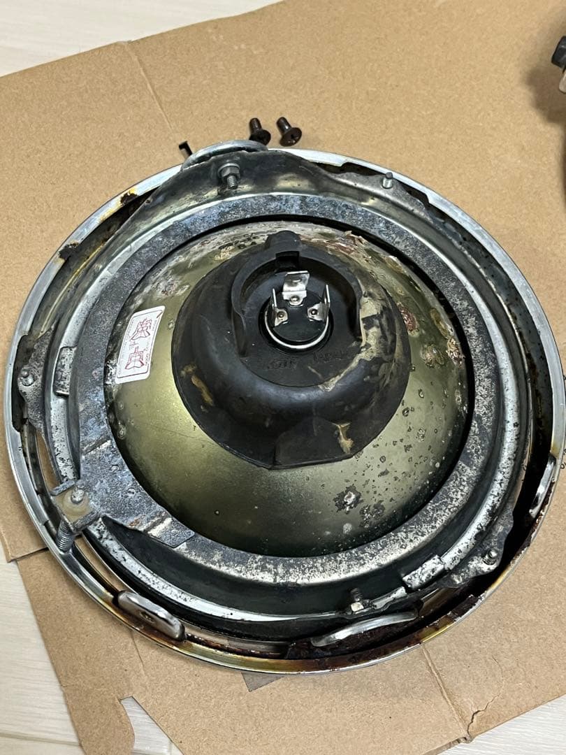 ヤマハ SR400 純正ヘッドライト、ステー