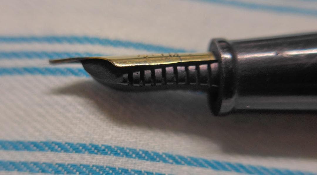 ビンテージ ジュエル スーパー 万年筆 Engalnd ブルー 14K