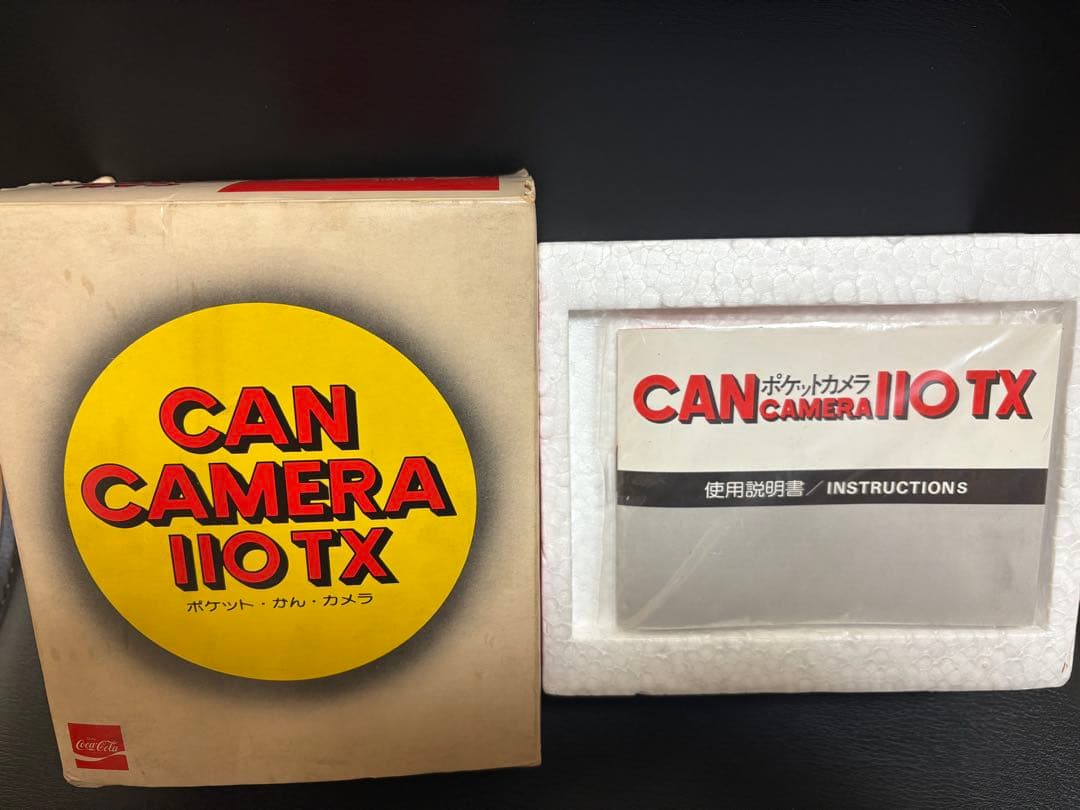 【昭和レトロ】Coca-Cola コンパクト缶カメラ  未使用品　取扱説明書付き