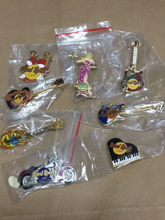 ハードロックカフェ　グアム　ギターピン等 8種