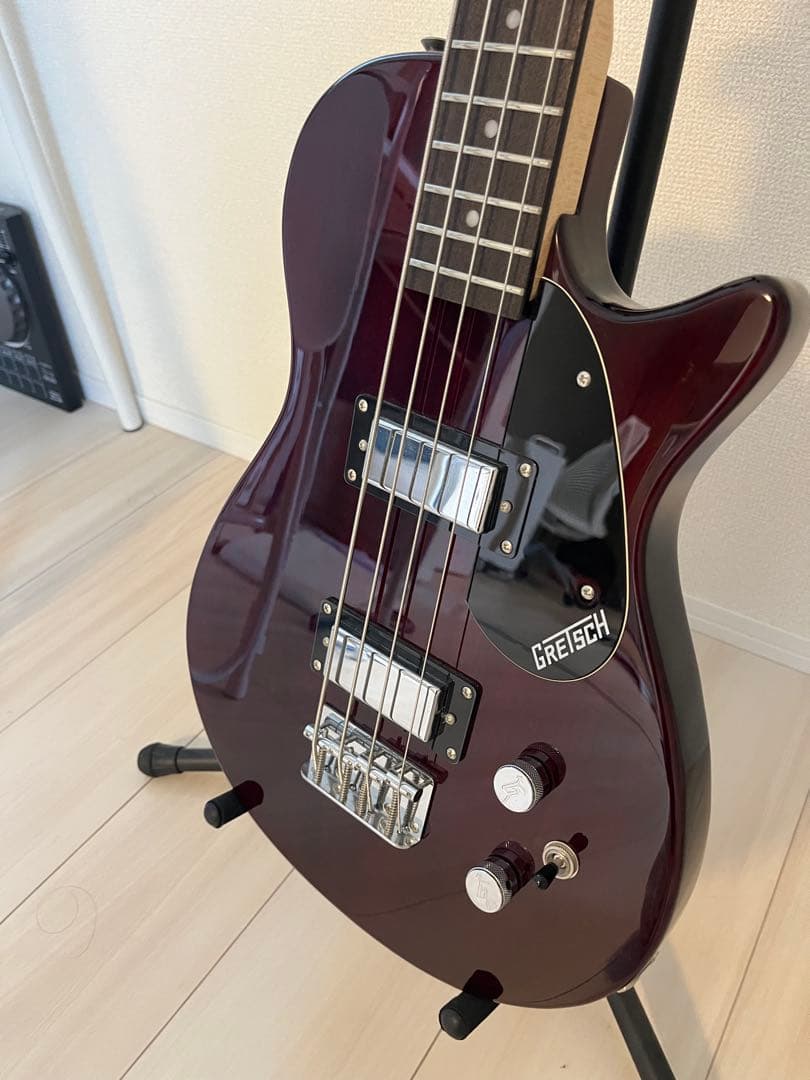 GRETSCH エレキベース バーガンディ