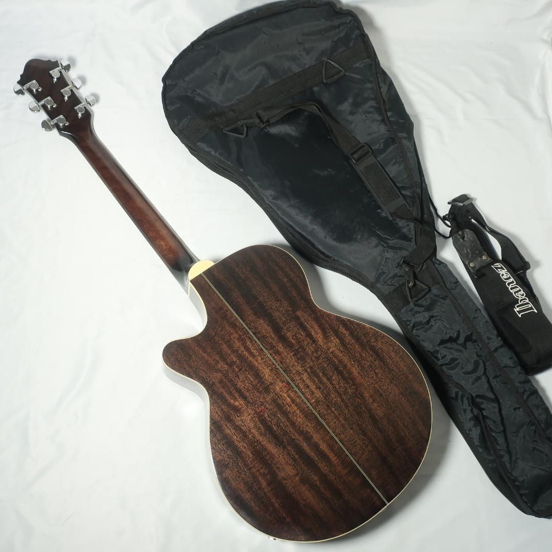 段 弦 Ibanez AEG450TK エレアコ ギター ストラップ＆ケース付