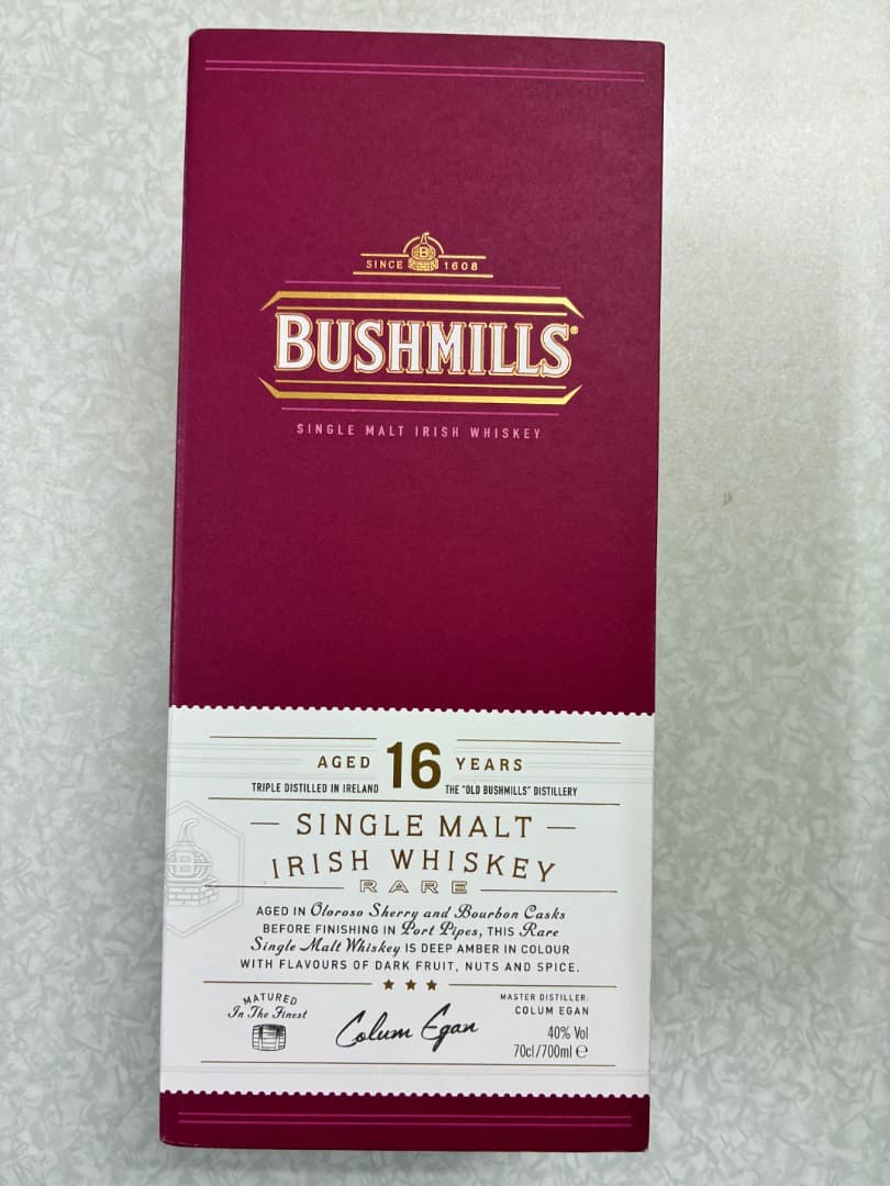 ウイスキー Bushmills 16 Years Old Single Malt Irish