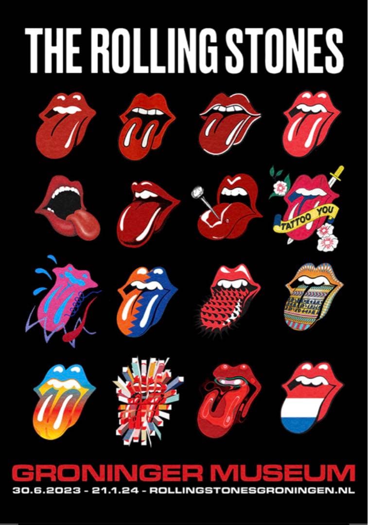 【ラスト1枚、額付】ローリングストーンズ展ポスター② ROLLINGSTONES