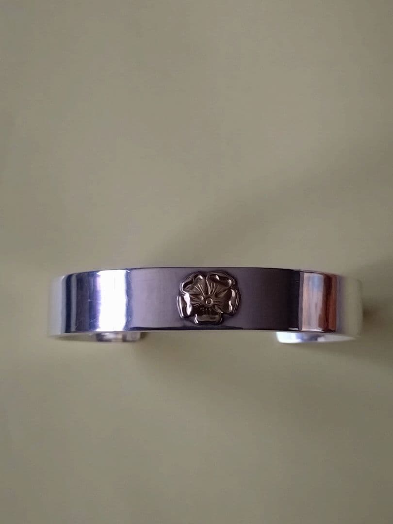 ゴローズ平打ちローズブレス Mサイズ　　　　　　　 希少ローズメタル